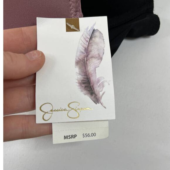 Jessica Simpson Plunge Bra with Flirty Front Lace Detail 2 pack Size 36C NEW - Picture 9 of 13